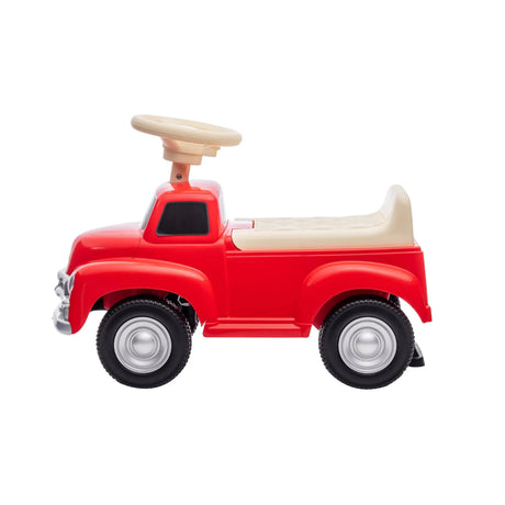Toddlers Chevrolet 3100 Vintage Foot-To-Floor Ride-On Push Car with Music, Storage