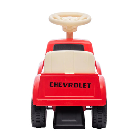 Toddlers Chevrolet 3100 Vintage Foot-To-Floor Ride-On Push Car with Music, Storage