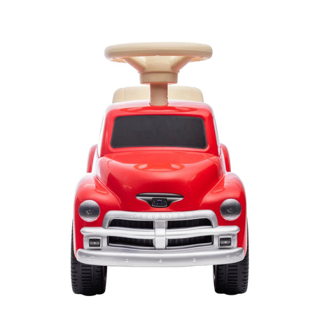 Toddlers Chevrolet 3100 Vintage Foot-To-Floor Ride-On Push Car with Music, Storage