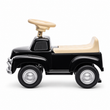 Toddlers Black Chevrolet 3100 Vintage Foot-To-Floor Ride-On Push Car with Music, Storage