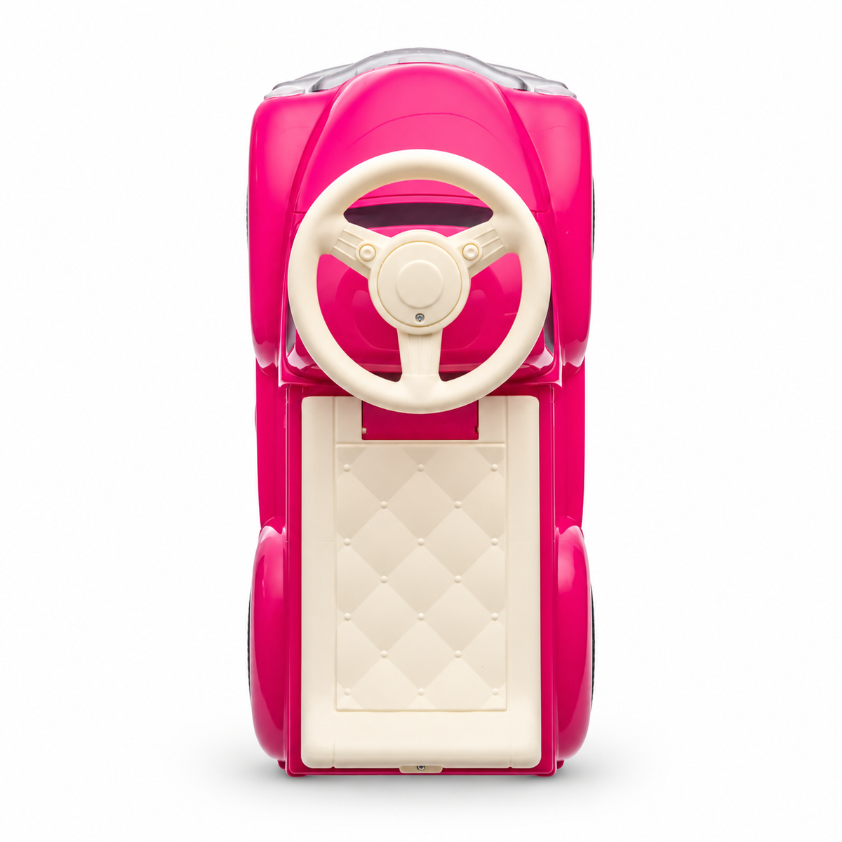Toddlers Pink Chevrolet 3100 Vintage Foot-To-Floor Ride-On Push Car with Music, Storage