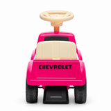 Toddlers Pink Chevrolet 3100 Vintage Foot-To-Floor Ride-On Push Car with Music, Storage