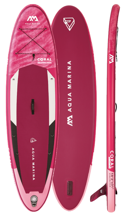 Aqua Marina CORAL 10'2" Inflatable Paddle Board All-Around Advanced SUP