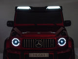 Red Metallic 2x24V/4WD Platinum XXL Mercedes G63 Ride On Truck with MP4, EVA Wheels & Leather Seats