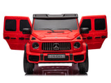 Red 2x24V/4WD Platinum XXL Mercedes G63 Ride On Truck with MP4, EVA Wheels & Leather Seats