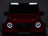 Red 2x24V/4WD Platinum XXL Mercedes G63 Ride On Truck with MP4, EVA Wheels & Leather Seats