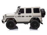 White 2x24V/4WD Platinum XXL Mercedes G63 Ride On Truck with MP4, EVA Wheels & Leather Seats