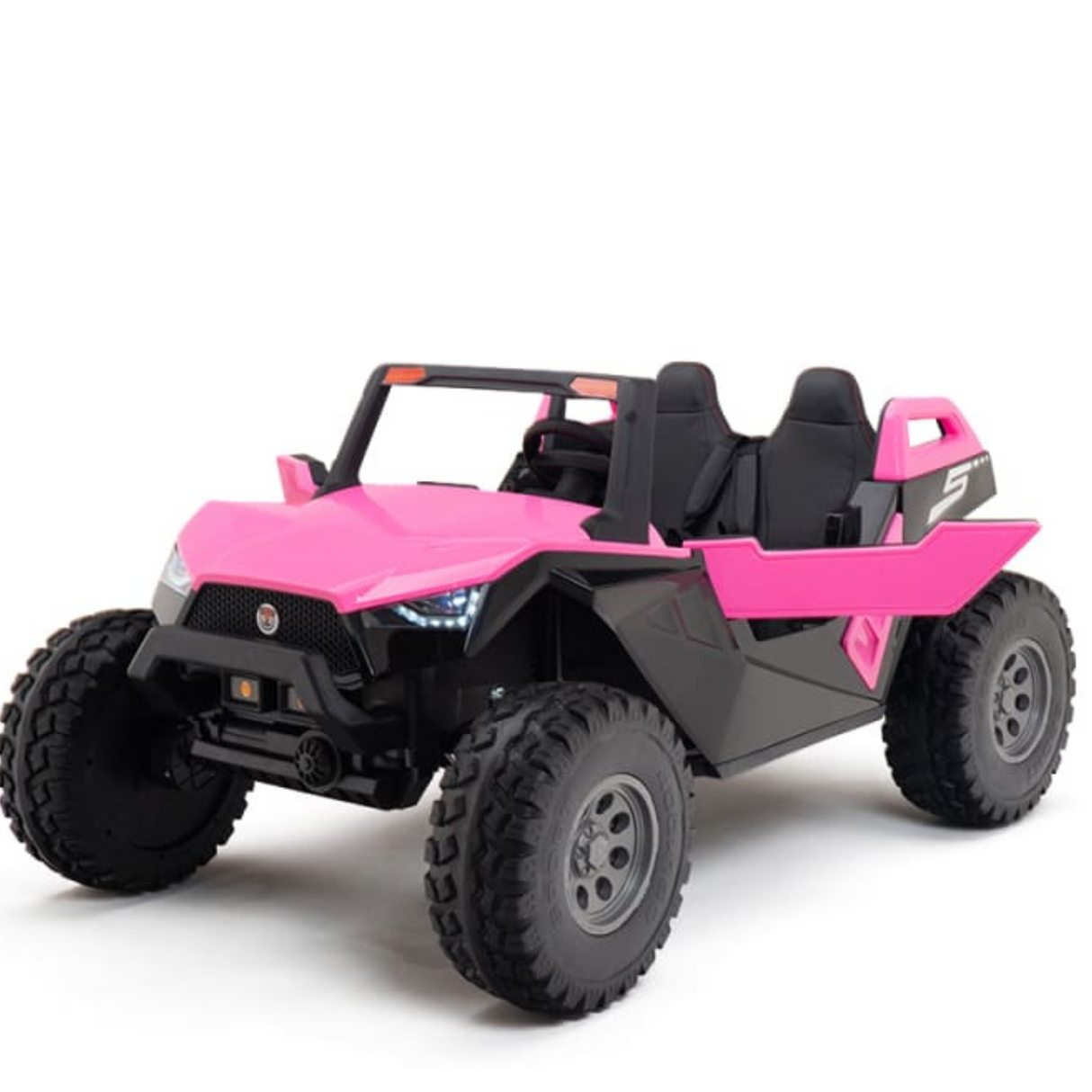 Pink 24V/4X4 Dune Buggy Ride On UTV, Rubber Wheels and RC