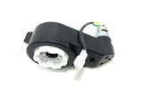 A small, black cylindrical component with a white gear and wired connector, likely part of a ride-on car motor assembly. Displayed on a plain white background. Note: The 12V XMX Gearbox (Female Connector) is final sale and not refundable.