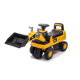 Toddlers Foot-to-Floor CAT Ride-On Excavator with Storage, Sound