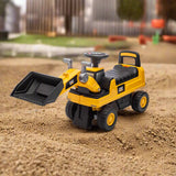 Toddlers Foot-to-Floor CAT Ride-On Excavator with Storage, Sound
