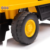 Toddlers Foot-to-Floor CAT Ride-On Excavator with Storage, Sound