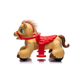 6V Toddlers Interactive 1-Seater Pony Ride-On with Lights, Sound