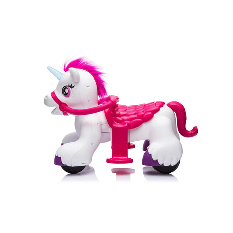 6V Toddlers Interactive 1-Seater Magical Unicorn Ride-On with Lights, Sound