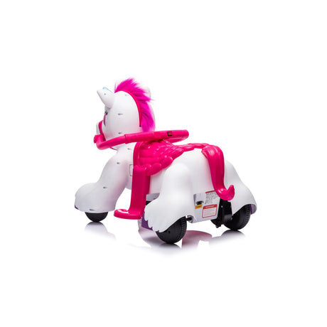 6V Toddlers Interactive 1-Seater Magical Unicorn Ride-On with Lights, Sound