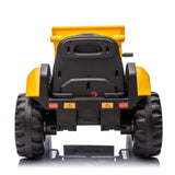 12V CAT Wheel Loader Ride-On with Bucket, LED Lights, Music, Remote