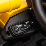 12V CAT Wheel Loader Ride-On with Bucket, LED Lights, Music, Remote