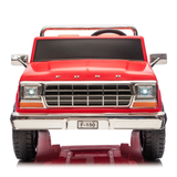 Red 24V Ford 150 Vintage 2-Seater 4X4 AWD Ride-On Truck with EVA Tires, Music, Remote