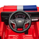 12V 1-Seater Ride-On Fire Truck with EVA Tires, Emergency Lights, Music, Remote