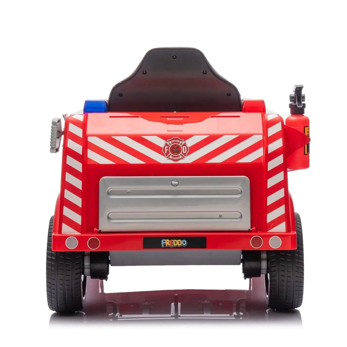12V 1-Seater Ride-On Fire Truck with EVA Tires, Emergency Lights, Music, Remote