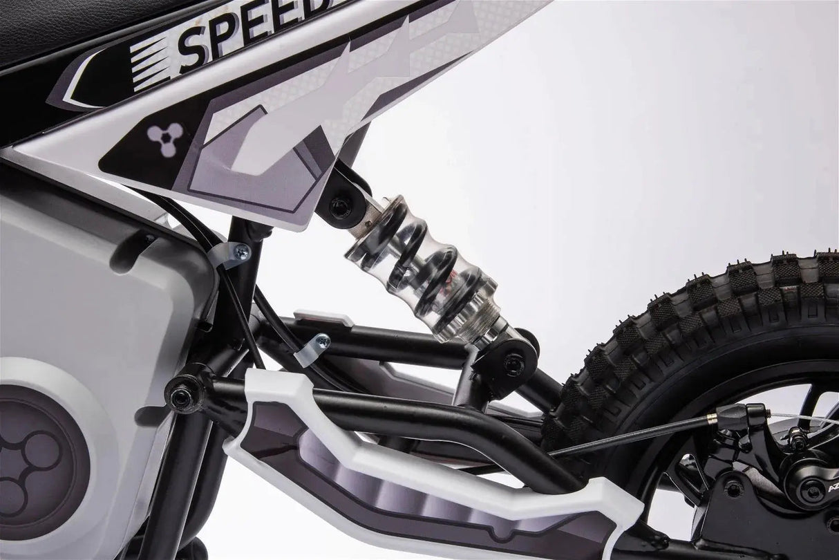 36V 350W High Speed Electric Dirt Bike with Brushless Motor for Big Kids with Air-Filled Rubber Tires