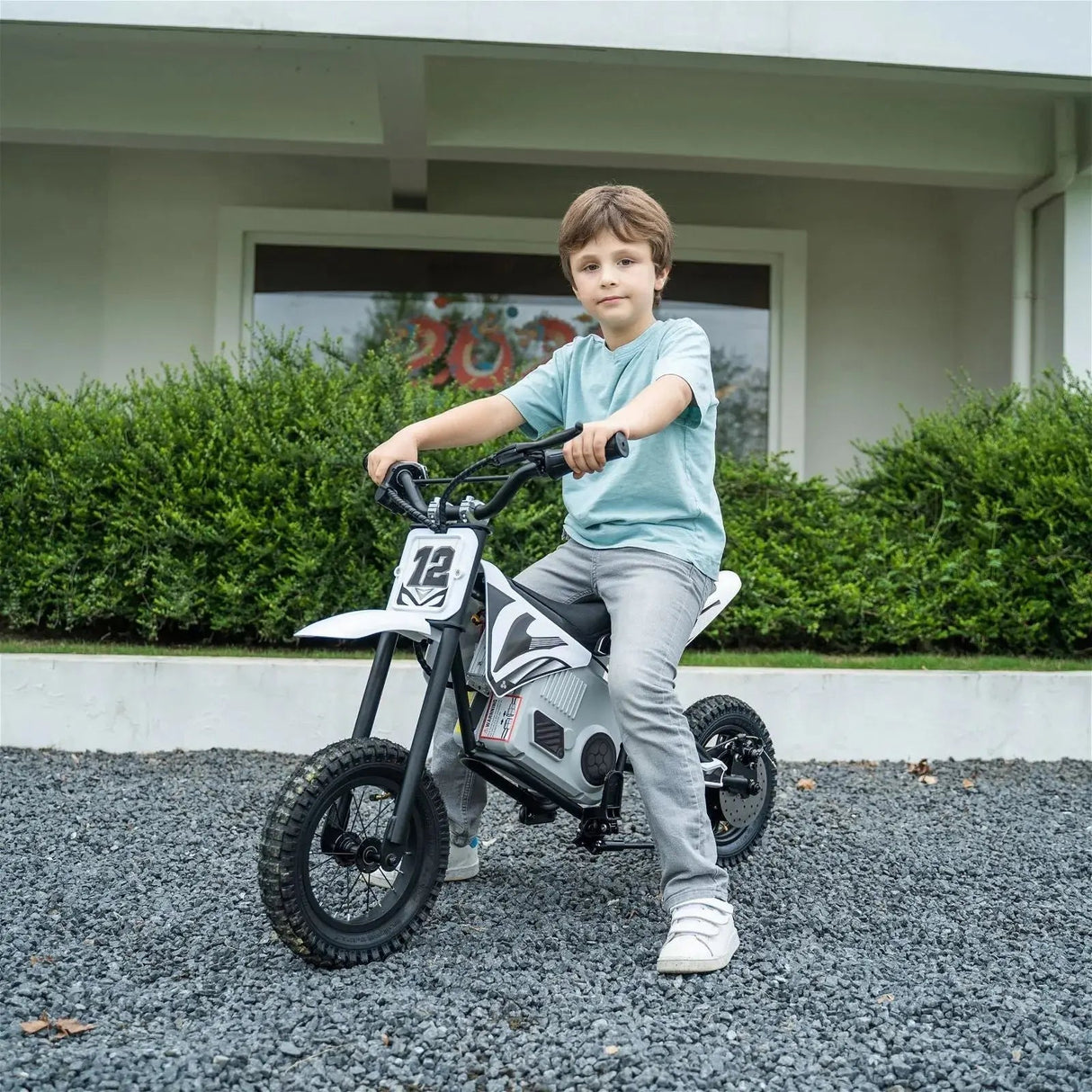 36V 350W High Speed Electric Dirt Bike with Brushless Motor for Big Kids with Air-Filled Rubber Tires