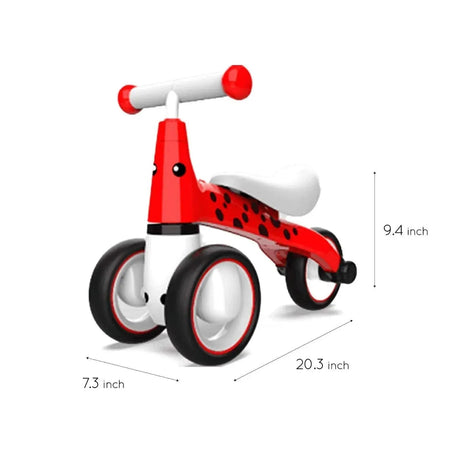 Toddlers 3-Wheel Balance Bike with EVA Tires, Cushioned Seat
