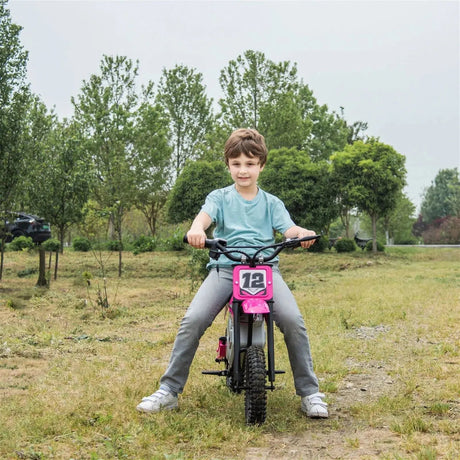 36V 350W High Speed Electric Dirt Bike with Brushless Motor for Big Kids with Air-Filled Rubber Tires