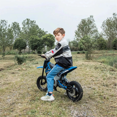 36V 350W High Speed Electric Dirt Bike with Brushless Motor for Big Kids with Air-Filled Rubber Tires