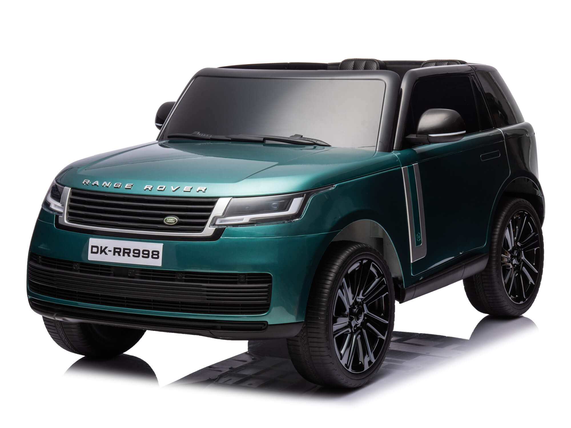 Green Metallic 24V Range Rover Ride-On SUV with EVA Wheels, Music