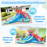 Inflatable Water Slide Bounce House with Water Cannon with 680W Blower