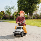 Toddlers Foot-to-Floor Jeep Rubicon Ride-On Truck with Storage, Sound