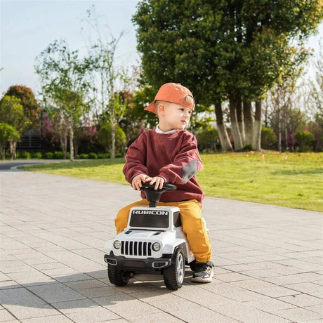 Toddlers Foot-to-Floor Jeep Rubicon Ride-On Truck with Storage, Sound