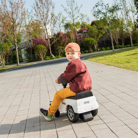 Toddlers Foot-to-Floor Jeep Rubicon Ride-On Truck with Storage, Sound