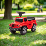 Toddlers Foot-to-Floor Jeep Rubicon Ride-On Truck with Storage, Sound