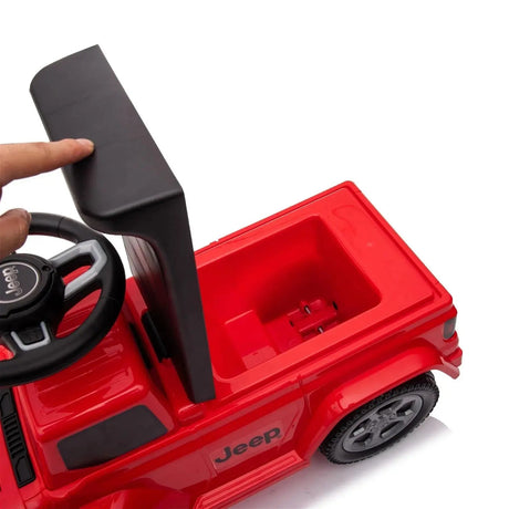 Toddlers Foot-to-Floor Jeep Rubicon Ride-On Truck with Storage, Sound