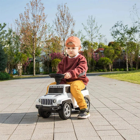 Toddlers Foot-to-Floor Jeep Rubicon Ride-On Truck with Storage, Sound