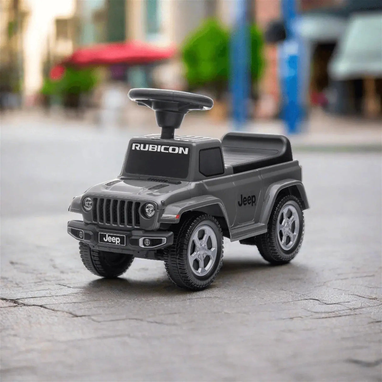 Toddlers Foot-to-Floor Jeep Rubicon Ride-On Truck with Storage, Sound