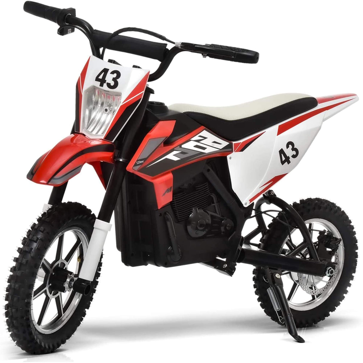 Complete Off-Road SuperMoto Edition: 36V 350W Dirt Bike for Big Kids with up to 15mpH Speed