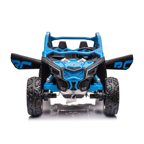 Blue 2x24V/4WD Official Can-Am Maverick Ride on Buggy, LX Performance
