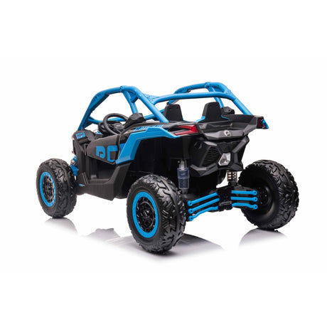 Blue 2x24V/4WD Official Can-Am Maverick Ride on Buggy, LX Performance