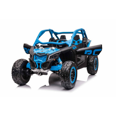 Blue 2x24V/4WD Official Can-Am Maverick Ride on Buggy, LX Performance
