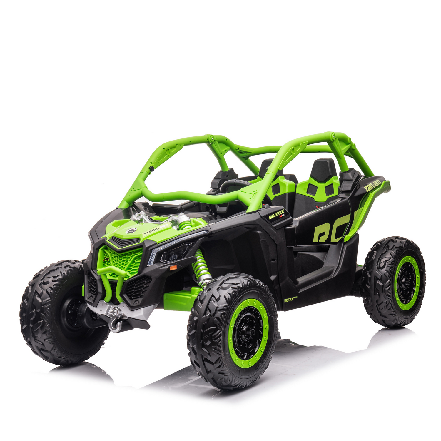 Green 2x24V/4WD Official Can-Am Maverick Ride on Buggy, LX Performance