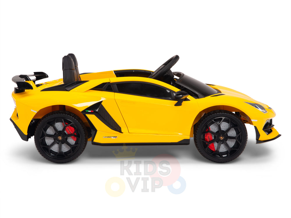 KIDSVIP LAMBORGHINI SVJ KIDS RIDE ON CAR 12V YELLOW 30