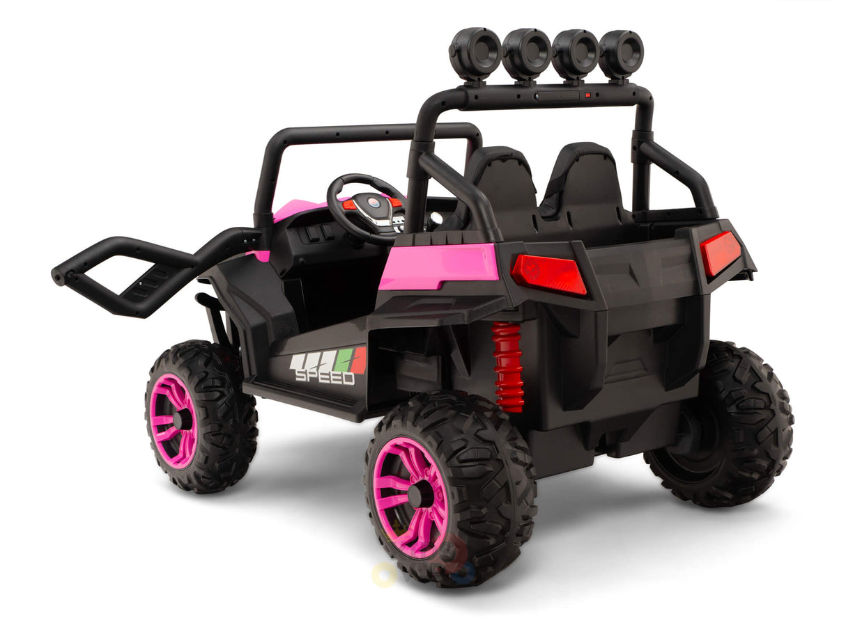 2 Seats Complete Edition Viper Buggy 24V Kids Ride On UTV, Rubber Wheels - PINK