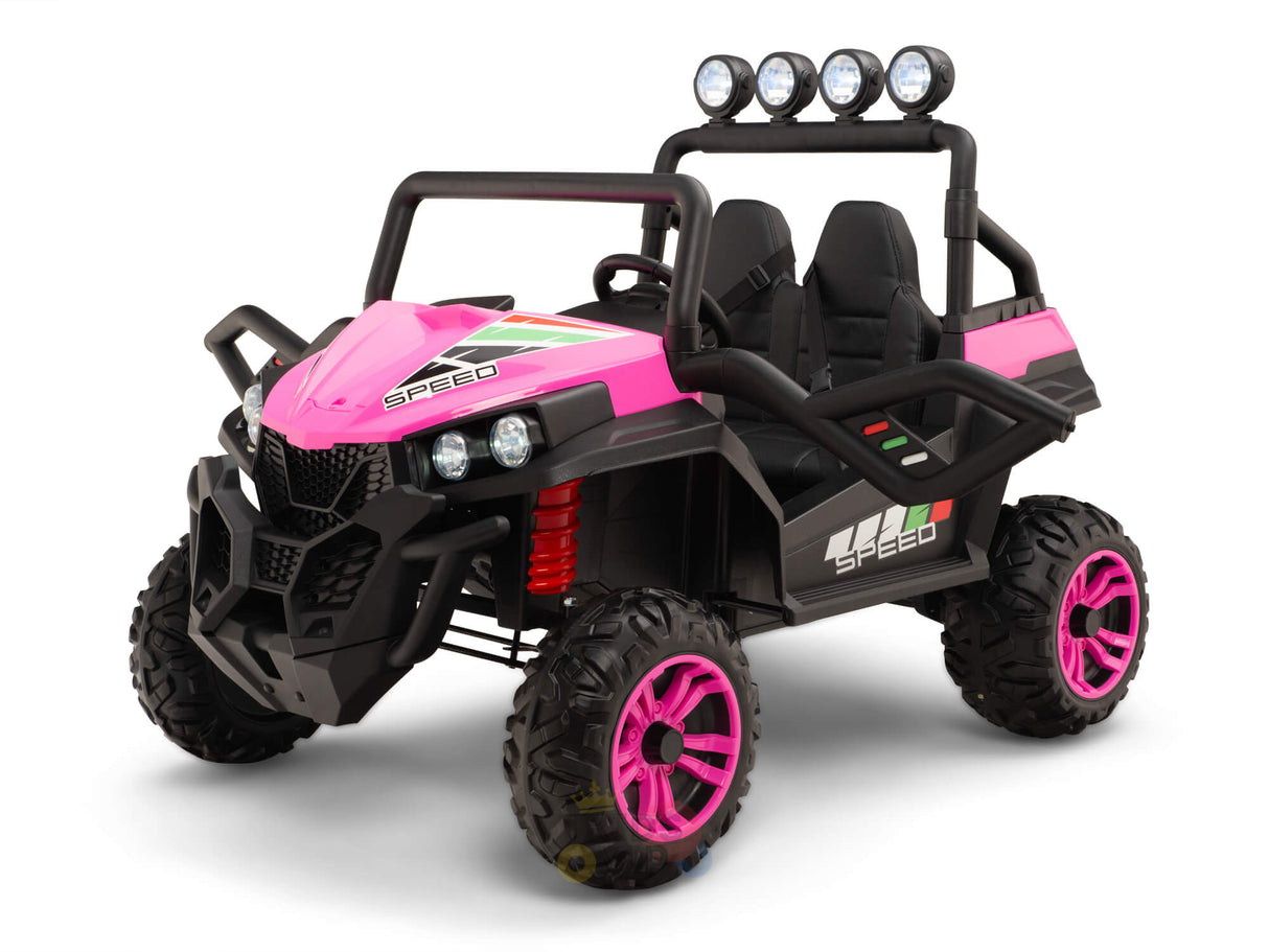 2 Seats Complete Edition Viper Buggy 24V Kids Ride On UTV, Rubber Wheels - PINK