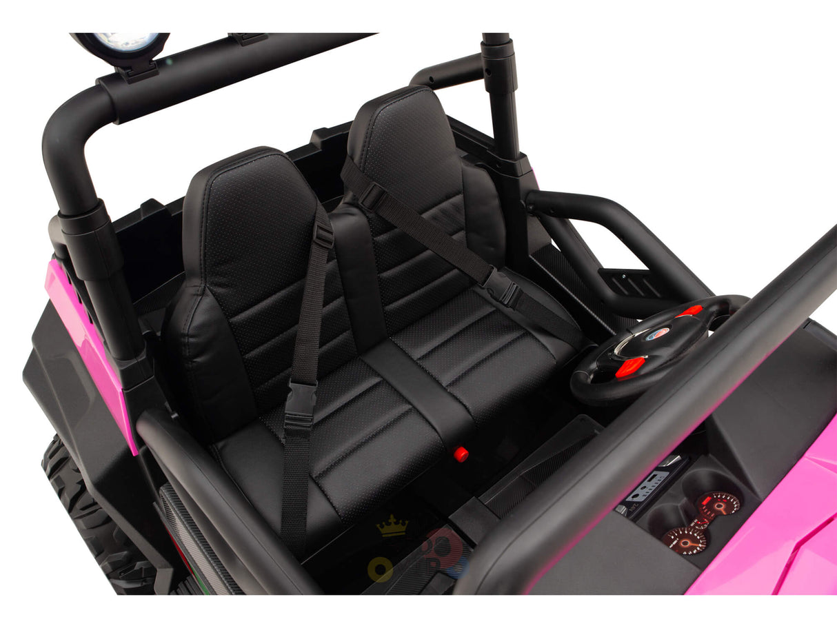 2 Seats Complete Edition Viper Buggy 24V Kids Ride On UTV, Rubber Wheels - PINK