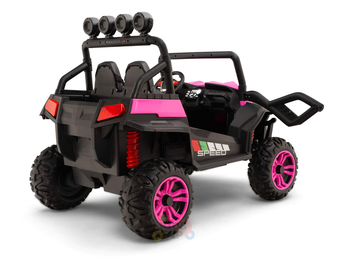 2 Seats Complete Edition Viper Buggy 24V Kids Ride On UTV, Rubber Wheels - PINK