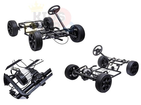 KIDSVIP XXL RIDE ON CAR FOR BIG KIDS 24V 180W RUBBER WHEELS LEATHER SEAT black 31