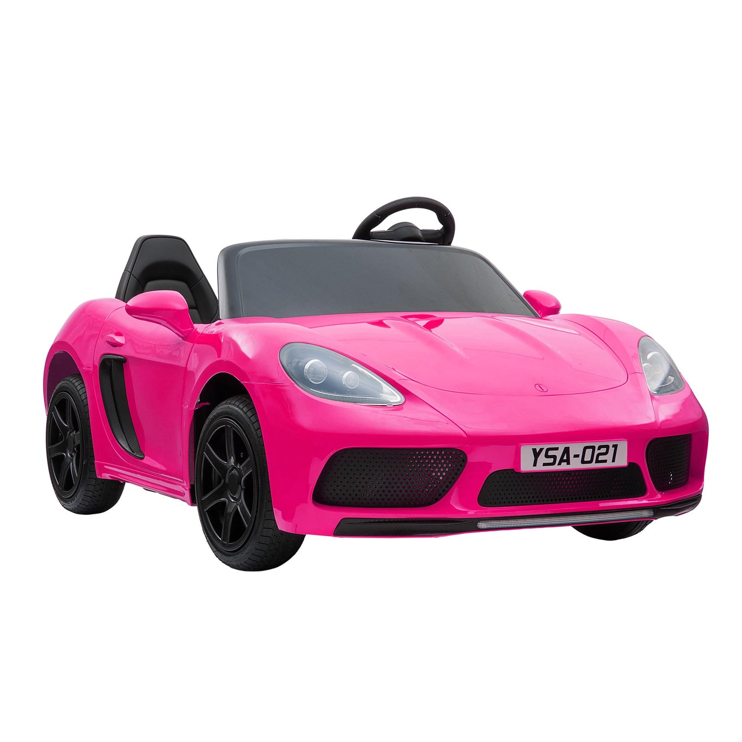 KIDSVIP XXL RIDE ON CAR FOR BIG KIDS 24V 180W RUBBER WHEELS LEATHER SEAT pink 44